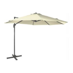 parasol exterior jardín 300cm crema